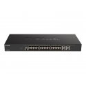 D-Link DXS 1210-28S - Interruptor - inteligente - 24 x 10GBase-X + 4 x 10Gb Ethernet - montável em trilho DXS-1210-28S