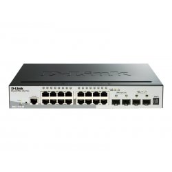 D-Link DGS 1510-20 - Interruptor - L3 - inteligente - 16 x 10/100/1000 + 2 x Gigabit SFP + 2 x 10 Gigabit SFP+ - desktop, montá