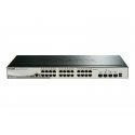 D-Link DGS 1510-28X - Interruptor - L3 - inteligente - 24 x 10/100/1000 + 4 x 10 Gigabit SFP+ - desktop, montável em trilho DGS