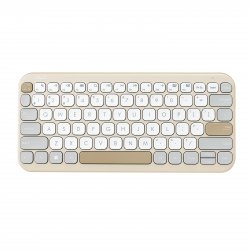 Teclado ASUS KW100 Compacto, Ultrafino , Bluetooth Cor: Oat Milk 90XB0880-BKB0K0