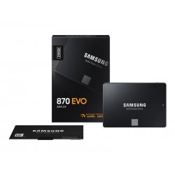 Samsung 870 EVO MZ-77E250B - SSD - encriptado - 250 GB - interna - 2.5" - SATA 6Gb/s - buffer: 512 MB - 256-bits AES - TCG Opal