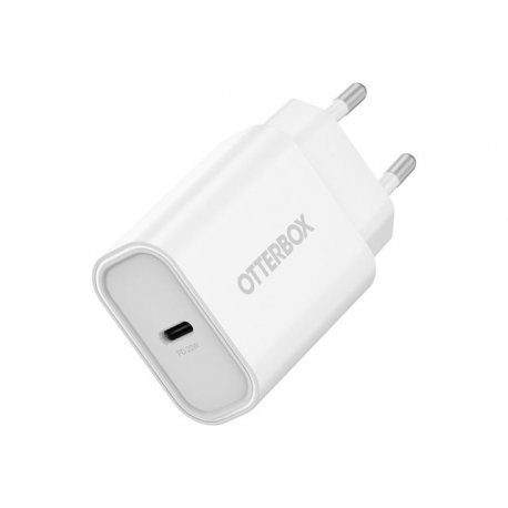 OtterBox - Adaptador de alimentação - 20 Watt - PD (24 pin USB-C) - branco 78-81340