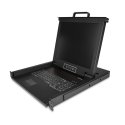 StarTech.com Rackmount KVM Console, Single Port VGA KVM with 17" LCD Monitor for Server Rack, Fully Featured Universal 1U LCD K