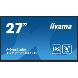 iiyama ProLite T2755MSC-B1 - Monitor LED - 27" - ecrã de toque - 1920 x 1080 Full HD (1080p) @ 60 Hz - IPS - 400 cd/m² - 1000:1