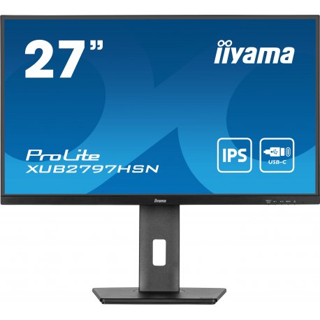 iiyama ProLite XUB2797HSN-B1 - Monitor LED - 27" - 1920 x 1080 Full HD (1080p) @ 100 Hz - IPS - 250 cd/m² - 1000:1 - 1 ms - HDM