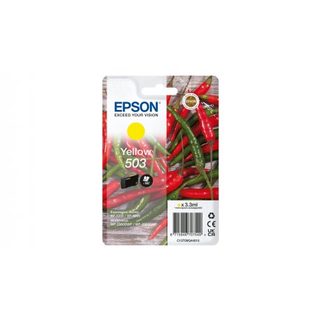 Epson 503 - 3.3 ml - amarelo - original - blister - tinteiro - para WorkForce WF-2960 C13T09Q44010