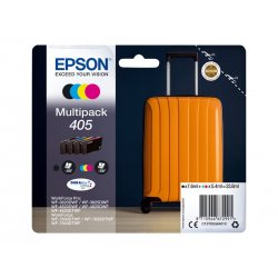 Epson 405 Multipack - Pack de 4 - preto, amarelo, azul cyan, magenta - original - blister com RF/alarme acústico - tinteiro - p