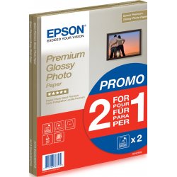 Epson Premium Glossy Photo Paper BOGOF - Brilhante - A4 (210 x 297 mm) - 255 g/m² - 15 folha(s) papel fotográfico (pacote de 2)