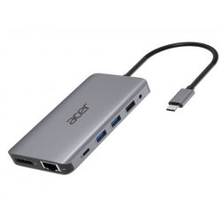 Docking Station ACER 12in1 TypeC - 2xUSB3.2, 2xUSB2.0, 1xSD/TF, 2xHDMI, 1xPD, 1xDP, 1xRJ45, 1xAudio HP.DSCAB.009