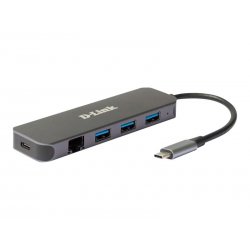 D-Link DUB-2334 - Estação de engate - USB-C - HDMI - 1GbE DUB-2334