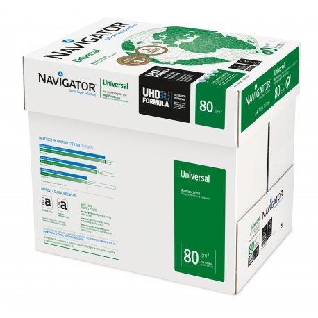 Papel 080gr Fotocopia A3 Navigator Premium 5x500Fls 1801030