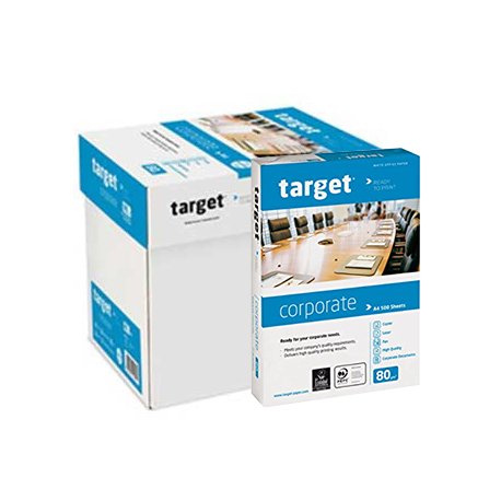 Papel 080gr Fotocopia A3 Target (Corporate) 5x500 Folhas 1801034