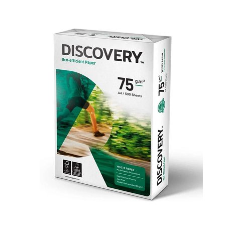 Papel 075gr Fotocopia A4 Discovery 5x500 Folhas 1801004