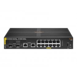 HPE Aruba 6100 12G Class4 PoE 2G/2SFP+ 139W Switch - Interruptor - L3 - Administrado - 12 x 10/100/1000 (PoE+) + 2 x 1 Gigabit 