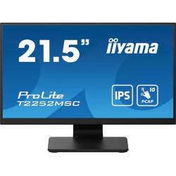 iiyama ProLite T2252MSC-B2 - Monitor LED - 22" (21.5" visível) - ecrã de toque - 1920 x 1080 Full HD (1080p) @ 60 Hz - IPS - 25