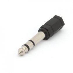 Adaptador Jack 3.5mm Fêmea / 6.35mm Macho VELCAA29