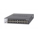 NETGEAR M4300-24X - Interruptor - L3 - Administrado - 24 x 10 Gigabit Ethernet + 4 x 10 Gigabit SFP+ partilhado - fluxo de ar f