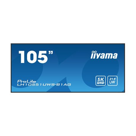 iiyama ProLite LH10551UWS-B1AG - 105" Classe Diagonal (104.7" visível) ecrã LCD com luz de fundo LED - sinalização digital - 5K