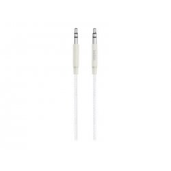 Belkin MIXIT Aux Cable - Cabo de áudio - mini-phone stereo 3.5 mm macho para mini-phone stereo 3.5 mm macho - 1.22 m - branco A