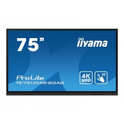 iiyama ProLite TE7512MIS-B3AG - 75" Classe Diagonal (74.5" visível) ecrã LCD com luz de fundo LED - sinalização digital interat