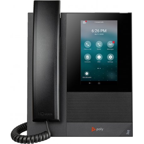 Poly CCX 400 - Telefone VoIP com identificação do chamador/chamada em espera - SIP - 24 linhas - preto 849A1AAAC3