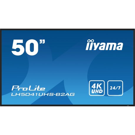 iiyama ProLite LH5041UHS-B2AG - 50" Classe Diagonal ecrã LCD com luz de fundo LED - sinalização digital - com leitor multimédia