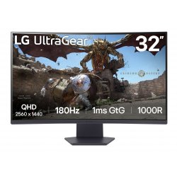 \Monitor LG UltraGear 32\\\"(31,5\\\\\"") WQHD 180Hz FreeSync 1000R Curvo Gaming\"" 32GS60QC-B.AEUQ"""