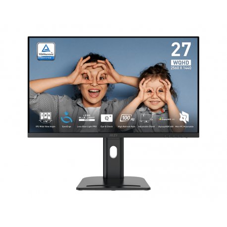 \Monitor MSI PRO MP273QP E2 IPS 27\\\" WQHD 100Hz 1ms(MPRT) Adaptive-Sync 400nits, Black\"" 9S6-3PB69H-052"""