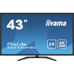 iiyama ProLite X4373UHSU-B1 - Monitor LED - 43" (42.5" visível) - 3840 x 2160 4K @ 60 Hz - VA - 400 cd/m² - 4000:1 - 3 ms - 2xH