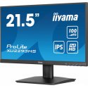 iiyama ProLite XU2293HS-B6 - Monitor LED - 22" (21.5" visível) - 1920 x 1080 Full HD (1080p) @ 100 Hz - IPS - 300 cd/m² - 1000: