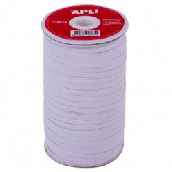 Elástico Fio Bobine Apli Branco 5mmx100m 1un APL18675