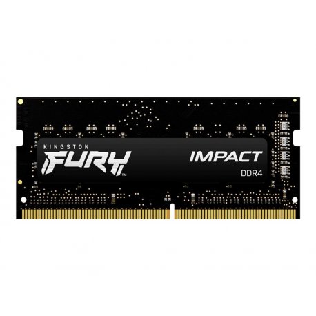 Kingston FURY Impact - DDR4 - módulo - 32 GB - SO DIMM 260-pinos - 3200 MHz / PC4-25600 - CL20 - 1.2 V - unbuffered - sem ECC -