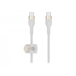 Belkin BoostCharge - Cabo USB - 24 pin USB-C (M) para 24 pin USB-C (M) - 2 m - branco CAB011BT2MWH