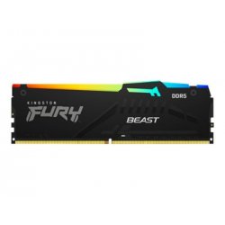 Kingston FURY Beast RGB - DDR5 - módulo - 16 GB - DIMM 288-pin - 5200 MHz / PC5-41600 - CL36 - 1.25 V - unbuffered - on-die ECC