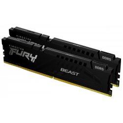 Kingston FURY Beast - DDR5 - kit - 64 GB: 2 x 32 GB - DIMM 288-pin - 5200 MHz / PC5-41600 - CL36 - 1.25 V - unbuffered - on-die