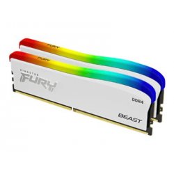 Kingston FURY Beast - Edição Especial RGB - DDR4 - kit - 16 GB: 2 x 8 GB - DIMM 288-pin - 3200 MHz / PC4-25600 - CL16 - 1.35 V 