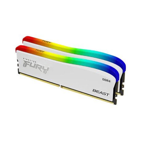 Kingston FURY Beast - Edição Especial RGB - DDR4 - kit - 16 GB: 2 x 8 GB - DIMM 288-pin - 3200 MHz / PC4-25600 - CL16 - 1.35 V 