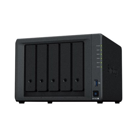 Synology Disk Station DS1522+ - Servidor NAS - 5 baias - SATA 6Gb/s - RAID (expansão de disco rígido) RAID 0, 1, 5, 6, 10, JBOD