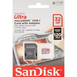 64GB Ultra microSDXC 140MBs+Adapt 2Pack SDSQUAB-064G-GN6MT