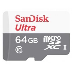 64GB Ultra microSDXC 140MB/s+SD Adapter SDSQUAB-064G-GN6TA