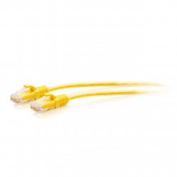 C2G 7ft (2.1m) Cat6a Snagless Unshielded (UTP) Slim Ethernet Network Patch Cable - Yellow - Cabo patch - RJ-45 (M) para RJ-45 (