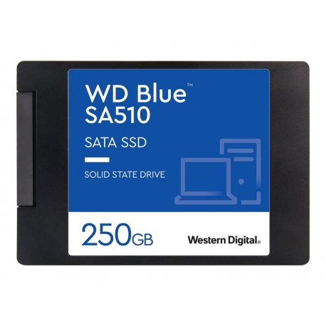 WD Blue SA510 WDS250G3B0A - SSD - 250 GB - interna - 2.5" - SATA 6Gb/s - azul WDS250G3B0A-00AXR0