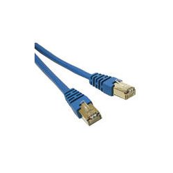 C2G Cat5e Booted Shielded (STP) Network Patch Cable - Cabo patch - RJ-45 (M) para RJ-45 (M) - 1 m - PTB - CAT 5e - moldado - az