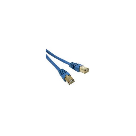 C2G Cat5e Booted Shielded (STP) Network Patch Cable - Cabo patch - RJ-45 (M) para RJ-45 (M) - 1 m - PTB - CAT 5e - moldado - az