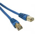 C2G Cat5e Booted Shielded (STP) Network Patch Cable - Cabo patch - RJ-45 (M) para RJ-45 (M) - 1 m - PTB - CAT 5e - moldado - az