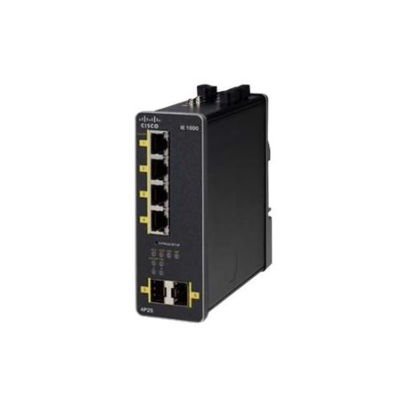 Cisco Industrial Ethernet 1000 Series - Interruptor - Administrado - 4 x 10/100/1000 (PoE+) + 2 x 1000Base-X SFP (uplink) - mon