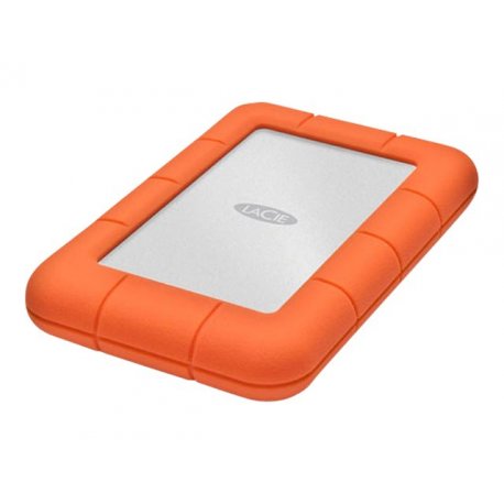 LaCie Rugged Mini - Disco rígido - 4 TB - externa (portátil) - USB 3.0 - 5400 rpm - 256-bits AES - com Seagate Rescue Data Reco