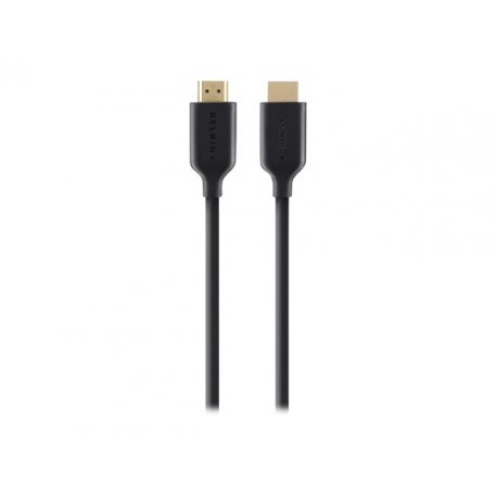 Belkin High Speed HDMI Cable with Ethernet - Cabo HDMI com Ethernet - HDMI macho para HDMI macho - 1 m - suporte de 4K F3Y021BT