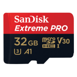 Extreme Pro microSDHC 32GB+SD Adapter SDSQXCG-032G-GN6MA