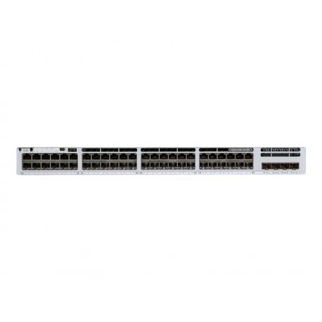 Cisco Catalyst 9300L - Network Essentials - interruptor - L3 - 48 x 10/100/1000 (PoE+) + 4 x 10 Gigabit SFP+ (uplink) - montáve